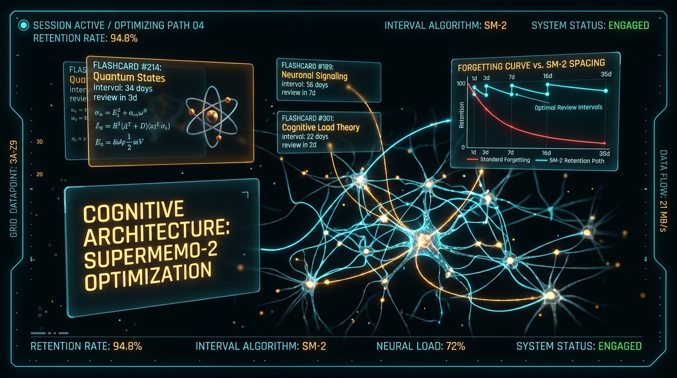 SuperMemo-2 Spaced Repetition Neural Architecture
